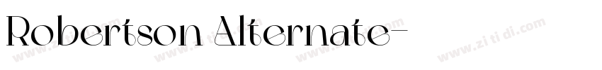 Robertson Alternate字体转换